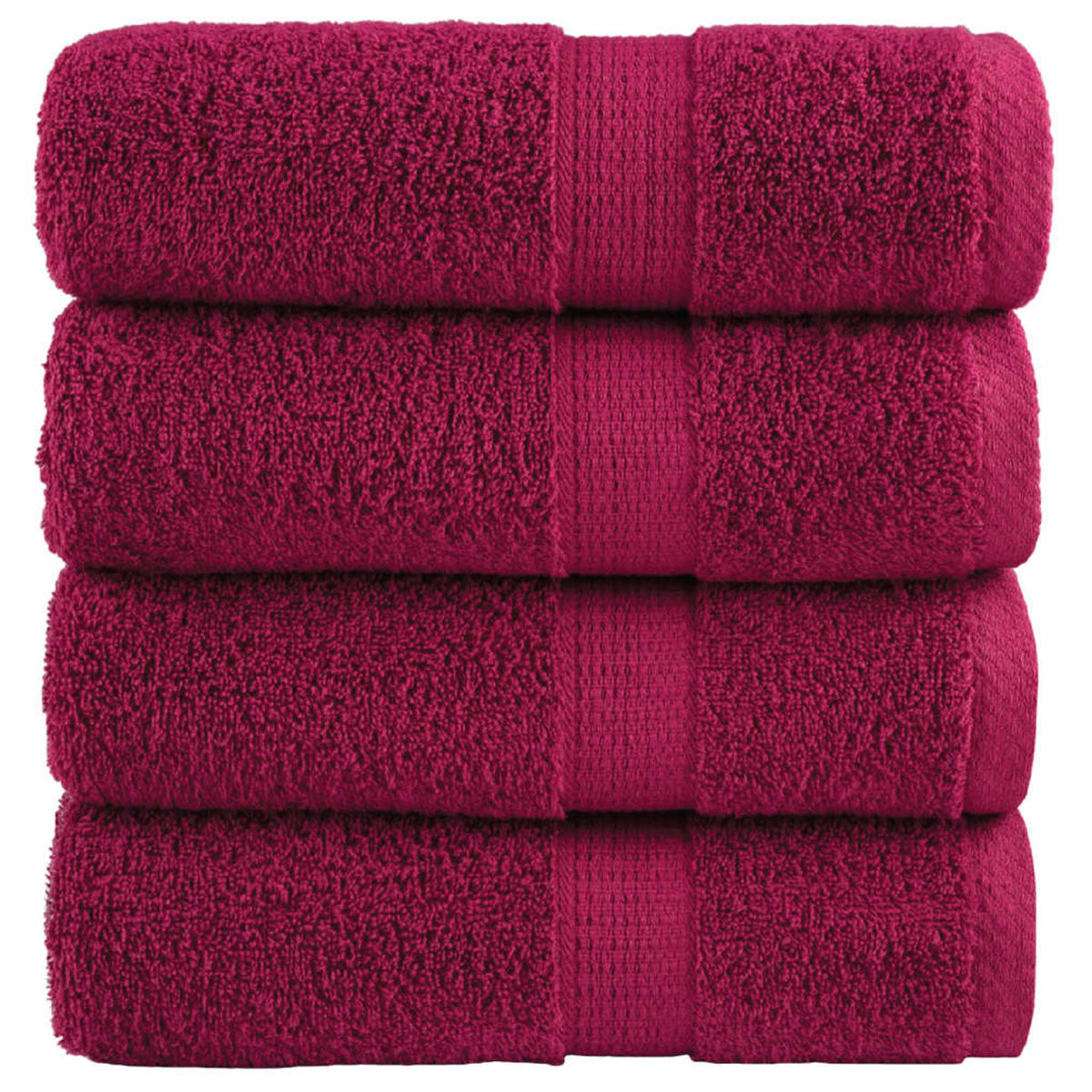 Towel Cotton Bordeaux 30 x 30 cm Bathroom Bath Linen Home Towels 4 Variant 2