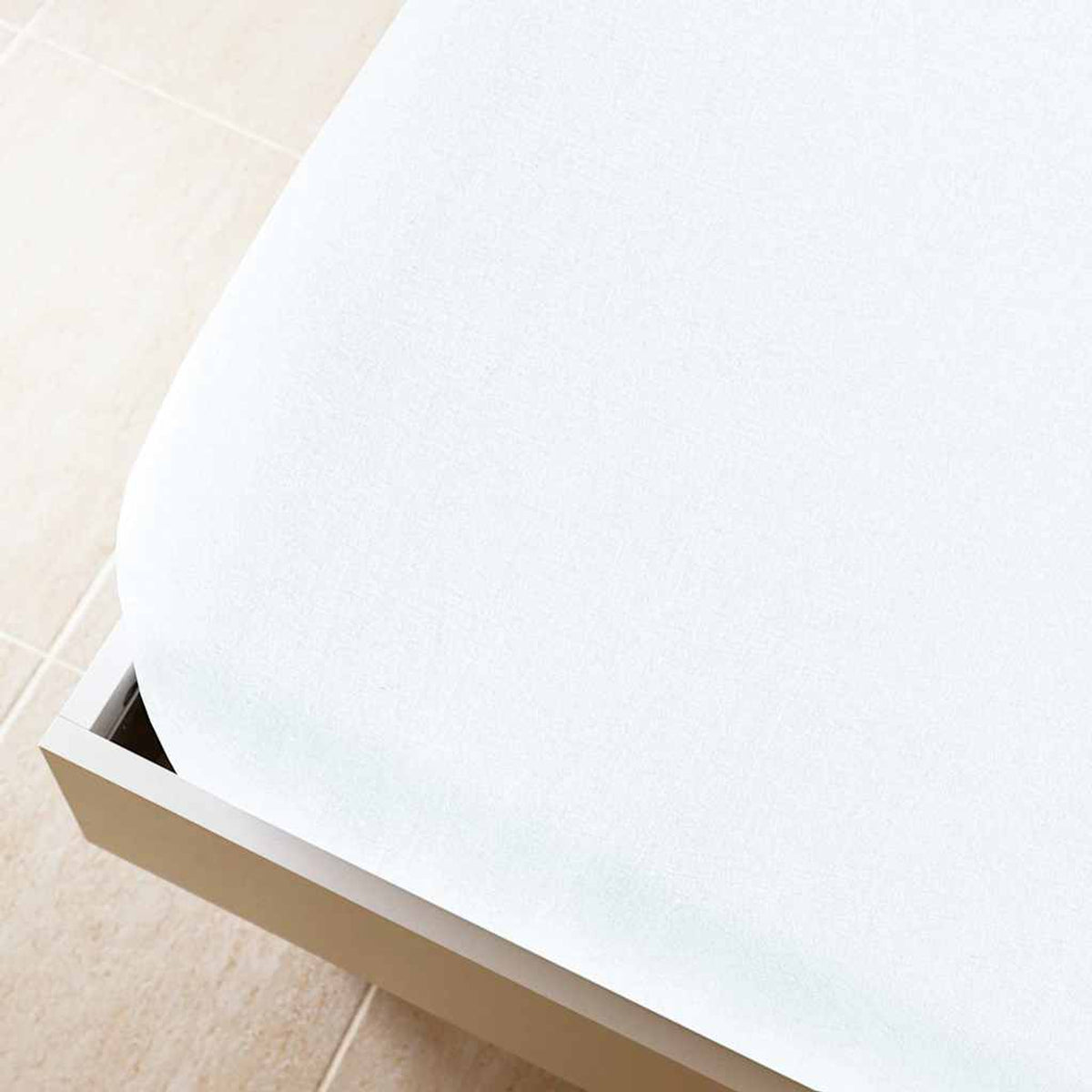 Jersey Fitted Sheets Cotton White 200 x 160 cm Bedroom Furniture Bedstead 2