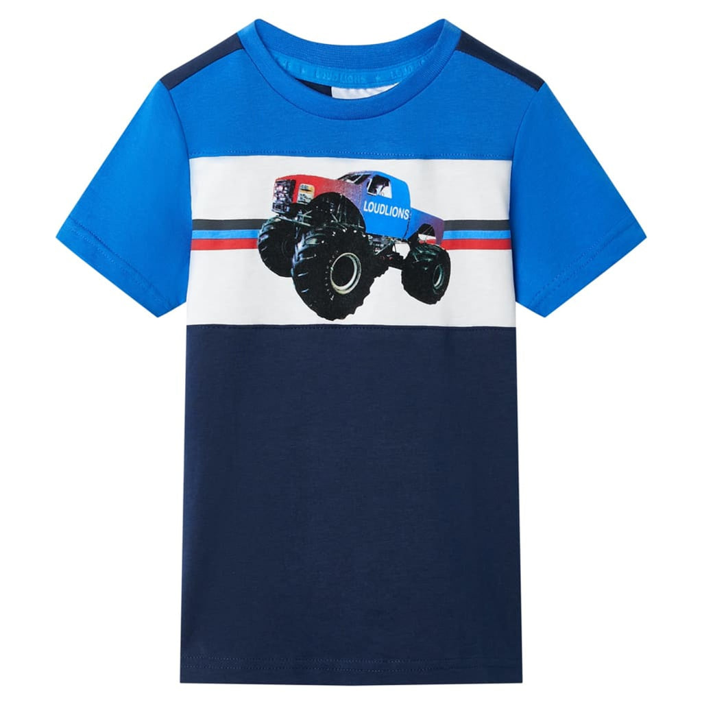 Kids T-Shirt Cotton Blue 128 Children's Top Kids Clothing Kids Wear Variant 4