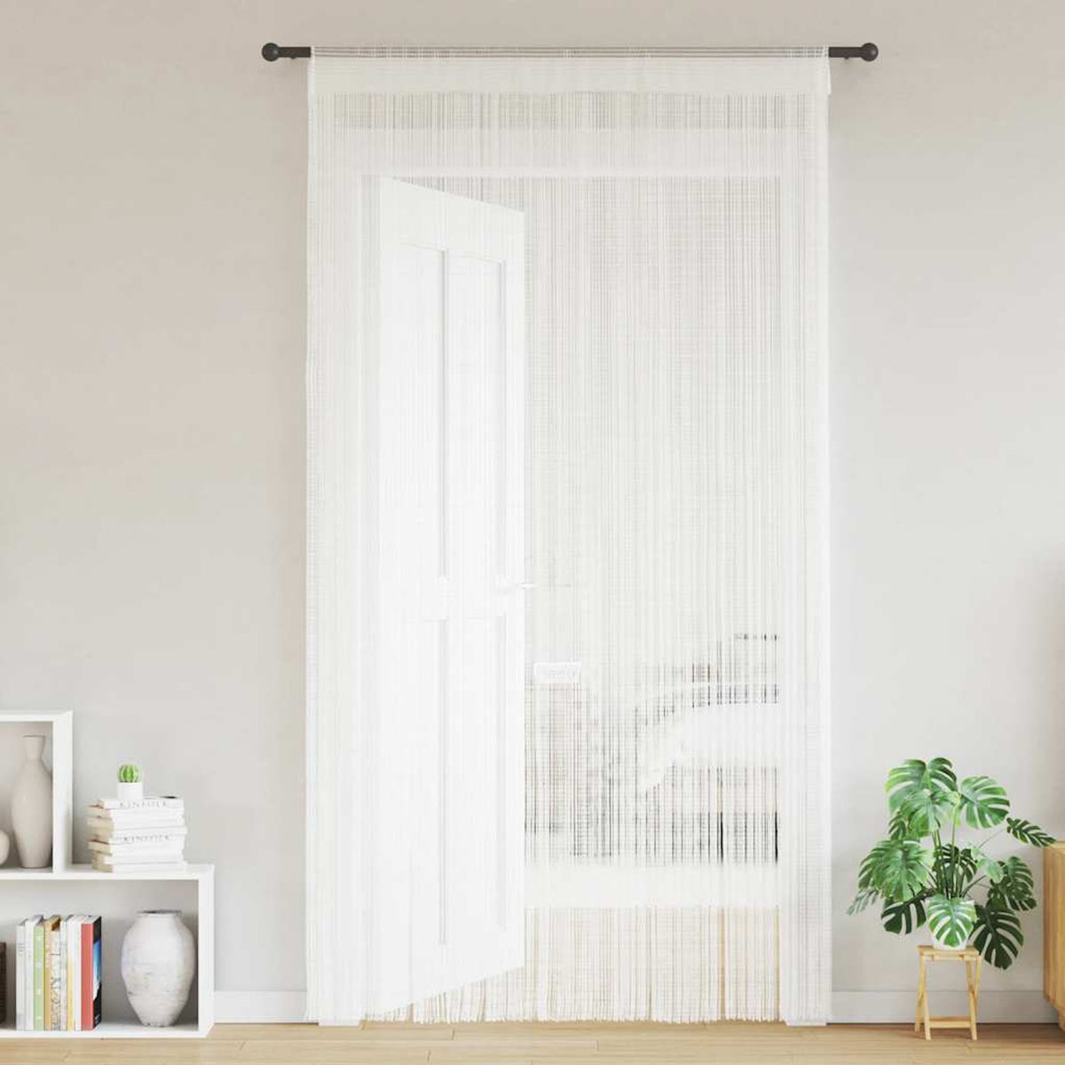 Curtain Fabric White 140 x 250 cm Window Dressing Home Furnishings Curtains