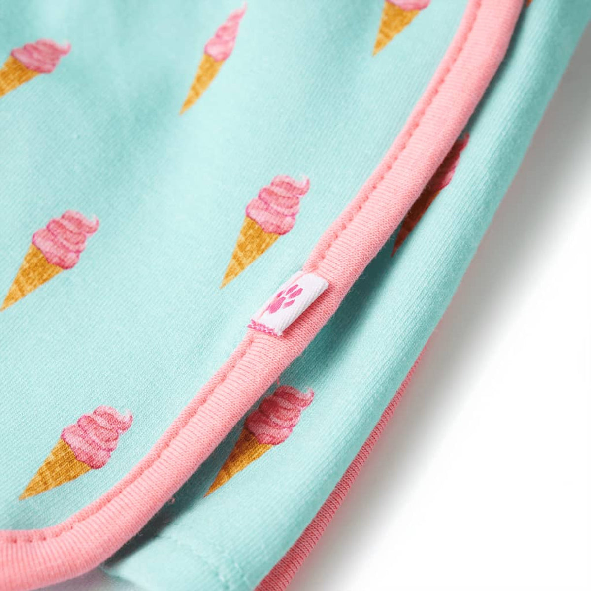 Shorts Cotton Light Mint 128 Kids' Bottoms Kids' Bottom Kids'Shorts Drawstring