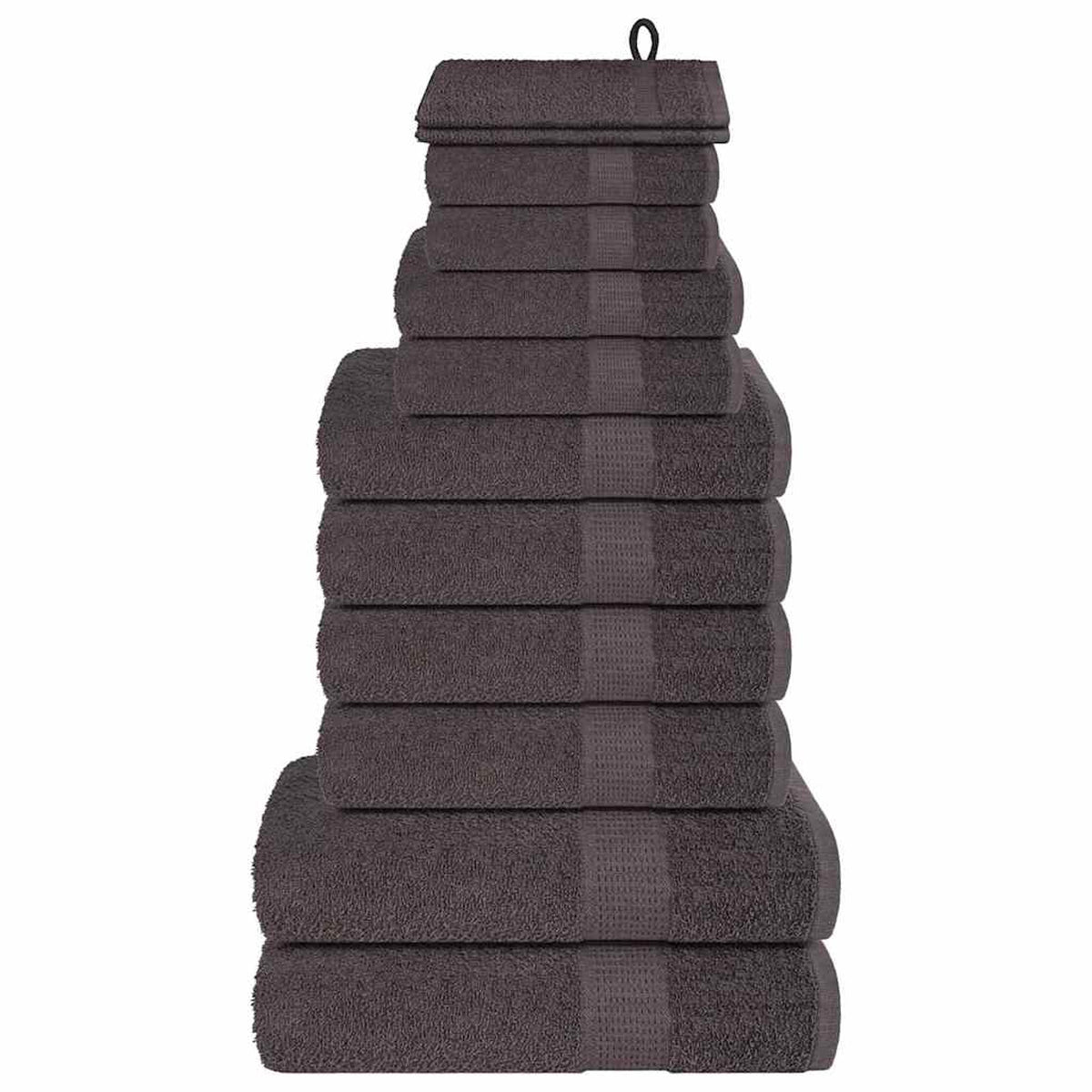 Towel Cotton Anthracite 140 x 70 cm Bathroom Bath Linen Home Bath Towels FROGN