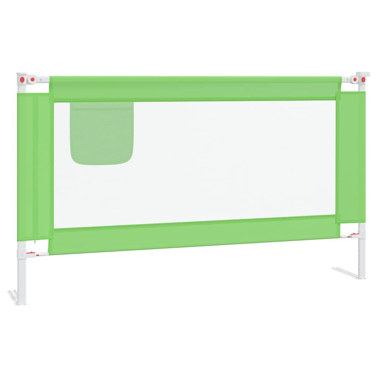 Toddler Safety Bed Rail Fabric (100% Polyester) Green 140 x 25 x 95 cm