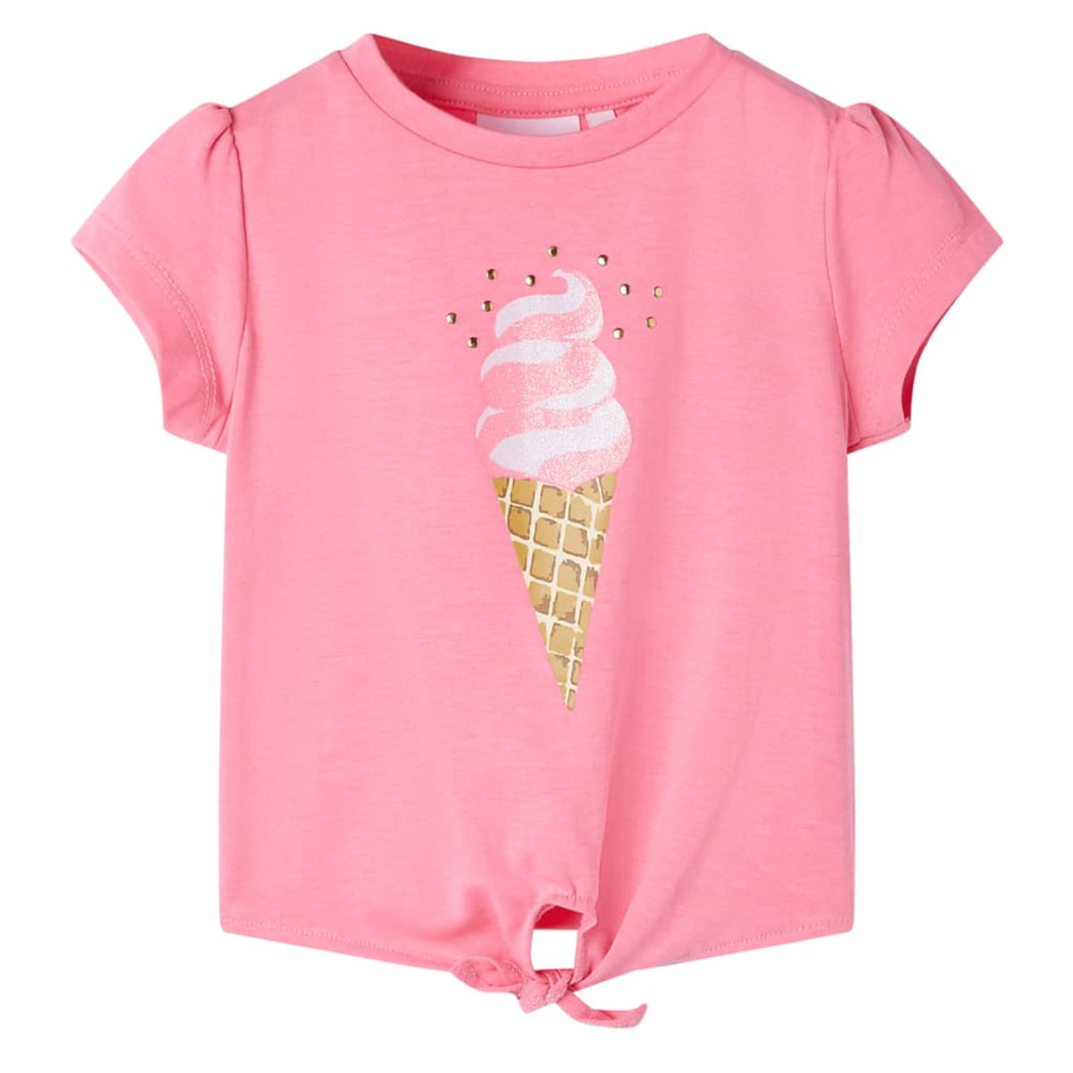 Kids T-Shirt Cotton Bright Fluo Pink 116 Children's Top Kids Clothing Kids