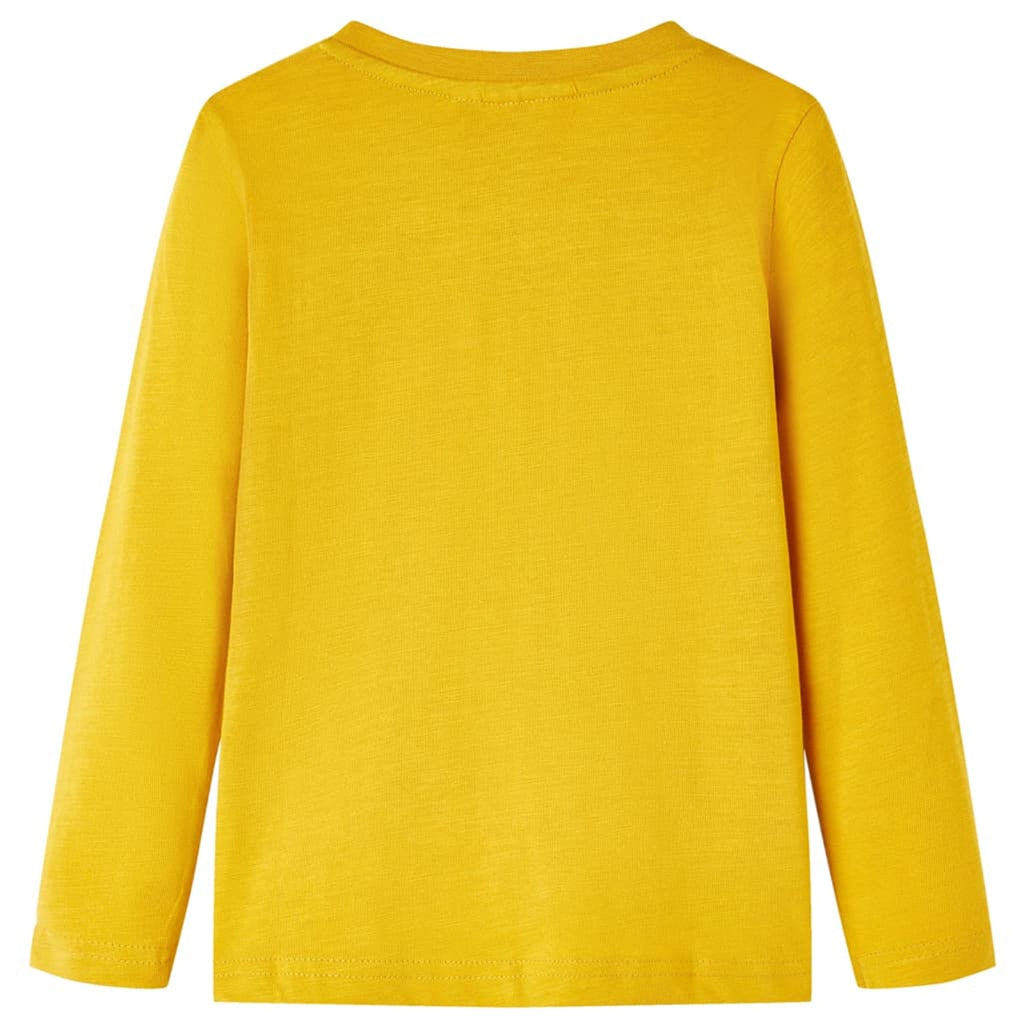 Kids T-Shirt Cotton Ochre 128 Children's Top Kids Clothing Kids Wear Variant 4