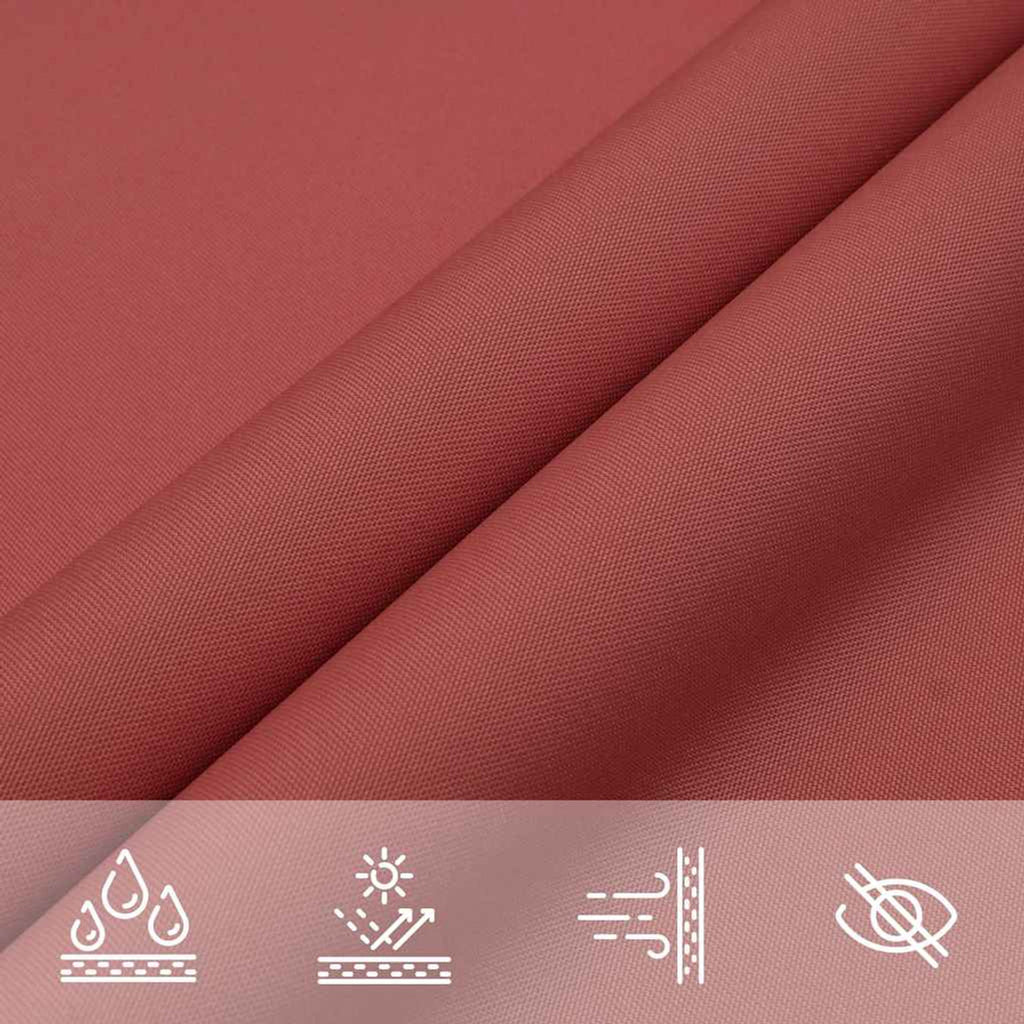 Sunshade Sail Oxford Fabric Terracotta Water Resistant UV Resistant 200 x 450