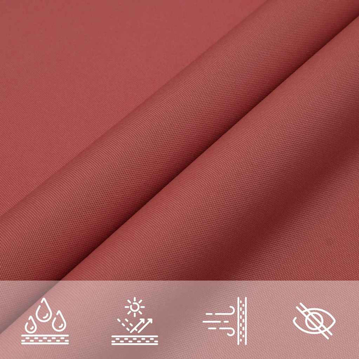 Sunshade Sail Oxford Fabric Terracotta Water Resistant UV Resistant 200 x 450