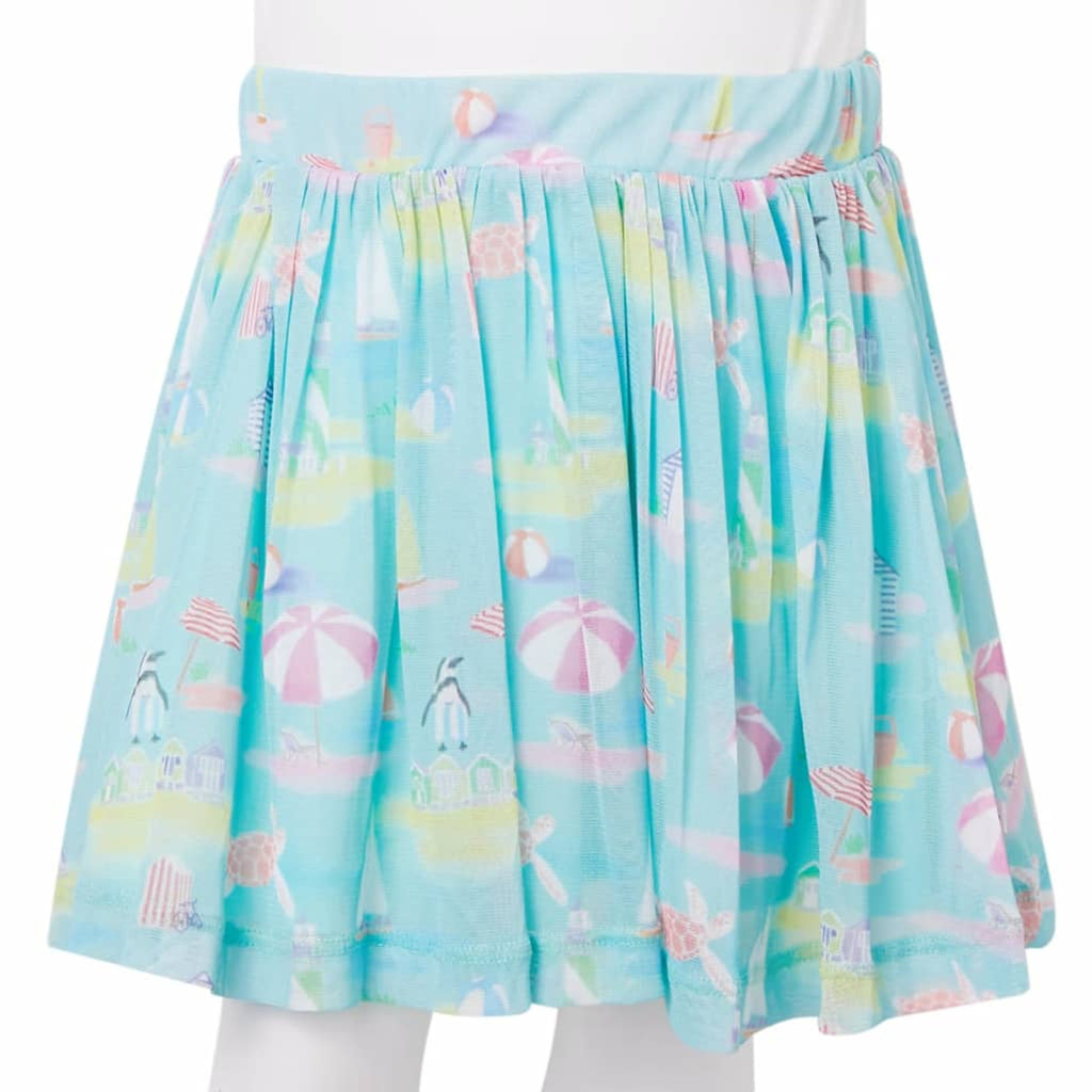 Kids'Pleated Skirt Light Aqua 116 Kids' Bottoms Kids' Bottom 116 (suitable for