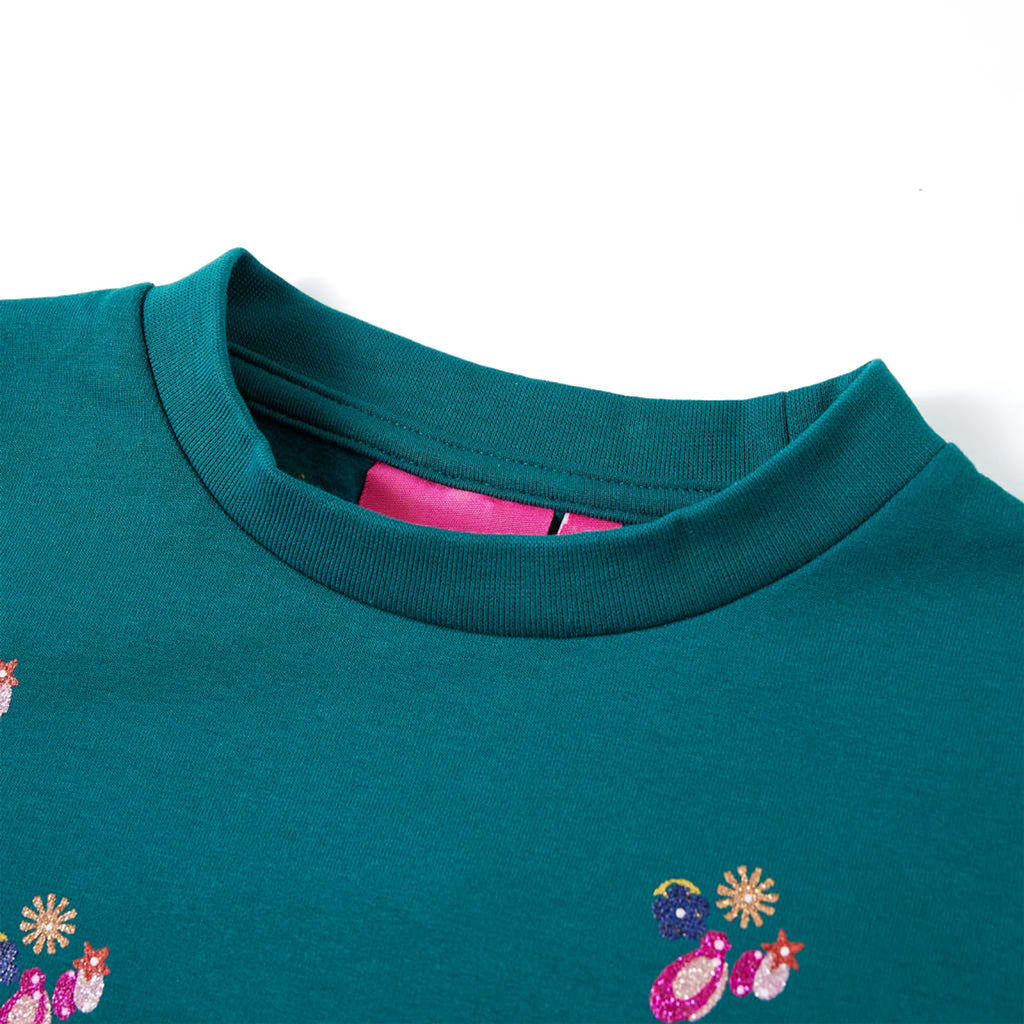 Sweatshirt Cotton Dark Green 116 Kids Clothing Children's Top Kids Variant 4