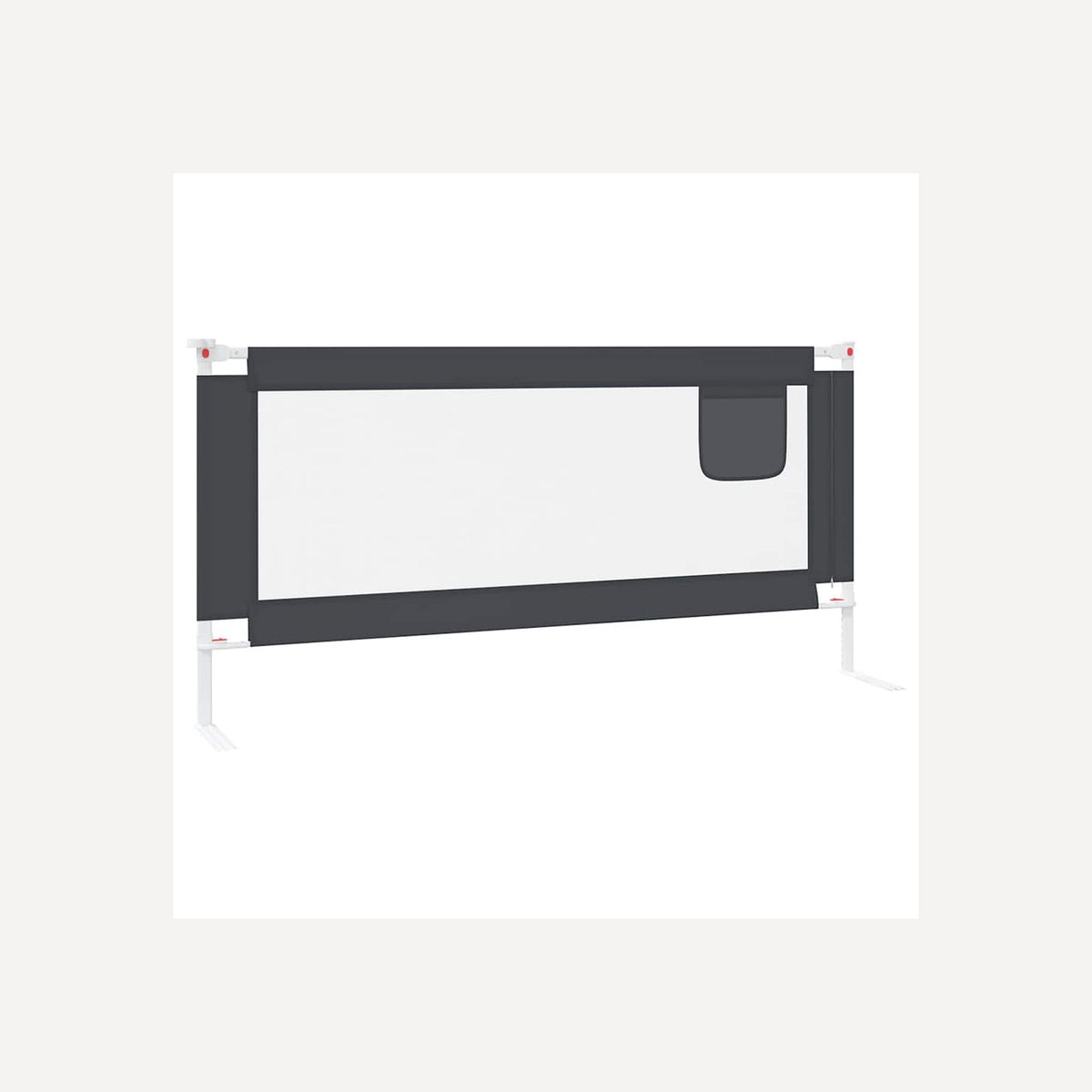 Toddler Safety Bed Rail Dark Fabric (100% Polyester) Dark Grey 190 x 25 x 95