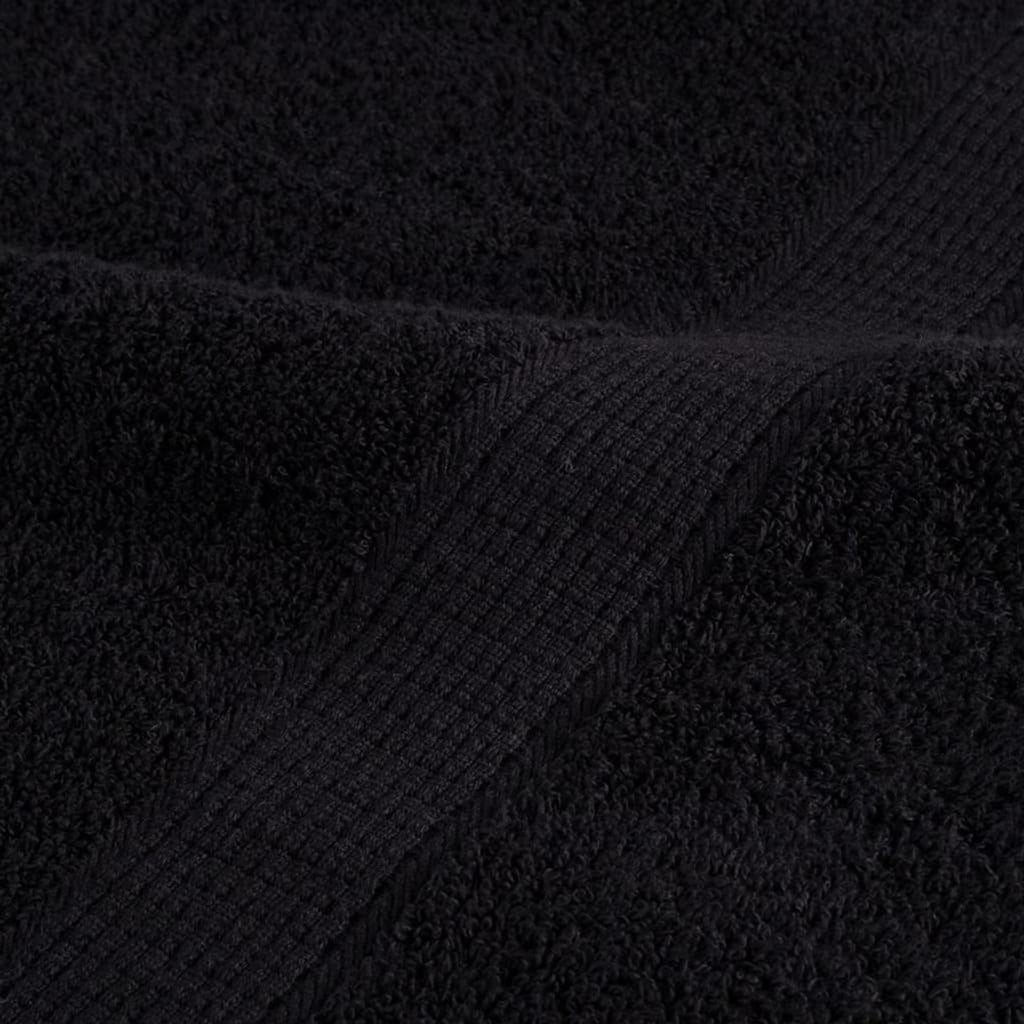 Towel Cotton Black 15 x 21 cm Bathroom Bath Linen Home Towels 4 pcs Guest