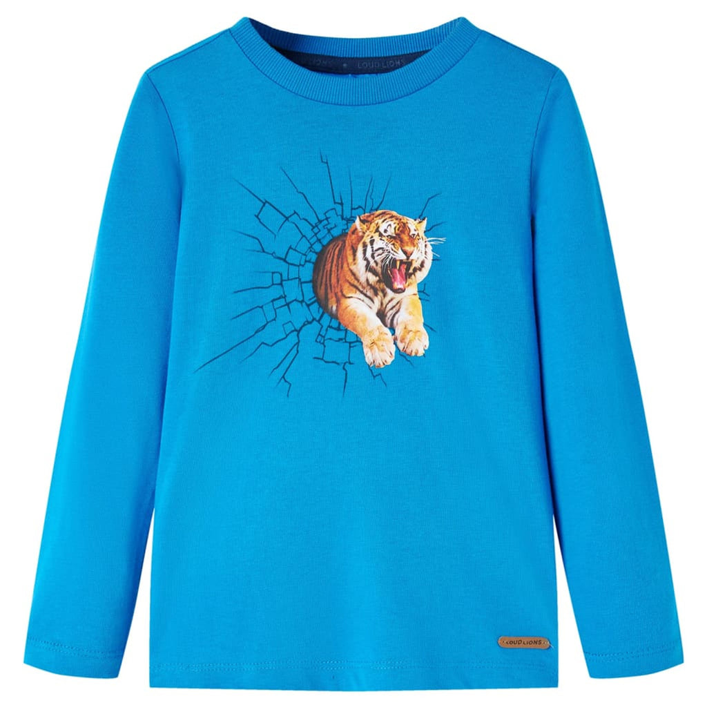 Kids T-Shirt Cotton Cobalt Blue 116 Children's Top Kids Clothing Variant 4