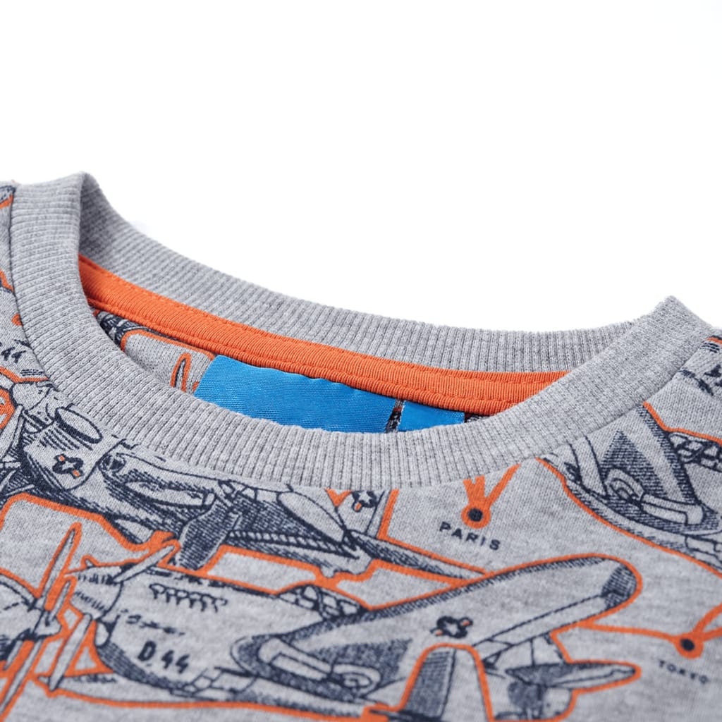 Sweatshirt Cotton Grey Melange 92 Kids Clothing Children's Top Kids Variant 2