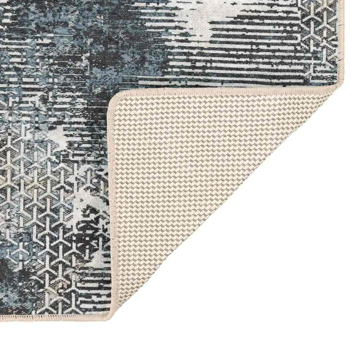 Rug Polyester Multicolour 80 x 0.4 x 150 cm Floor Mat Home Decor Variant 3