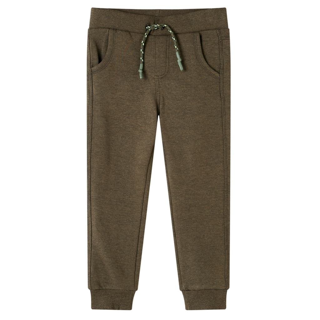 Kids'Sweatpants Khaki Melange Cotton 104 Kids' Bottoms Kids' Bottom 104