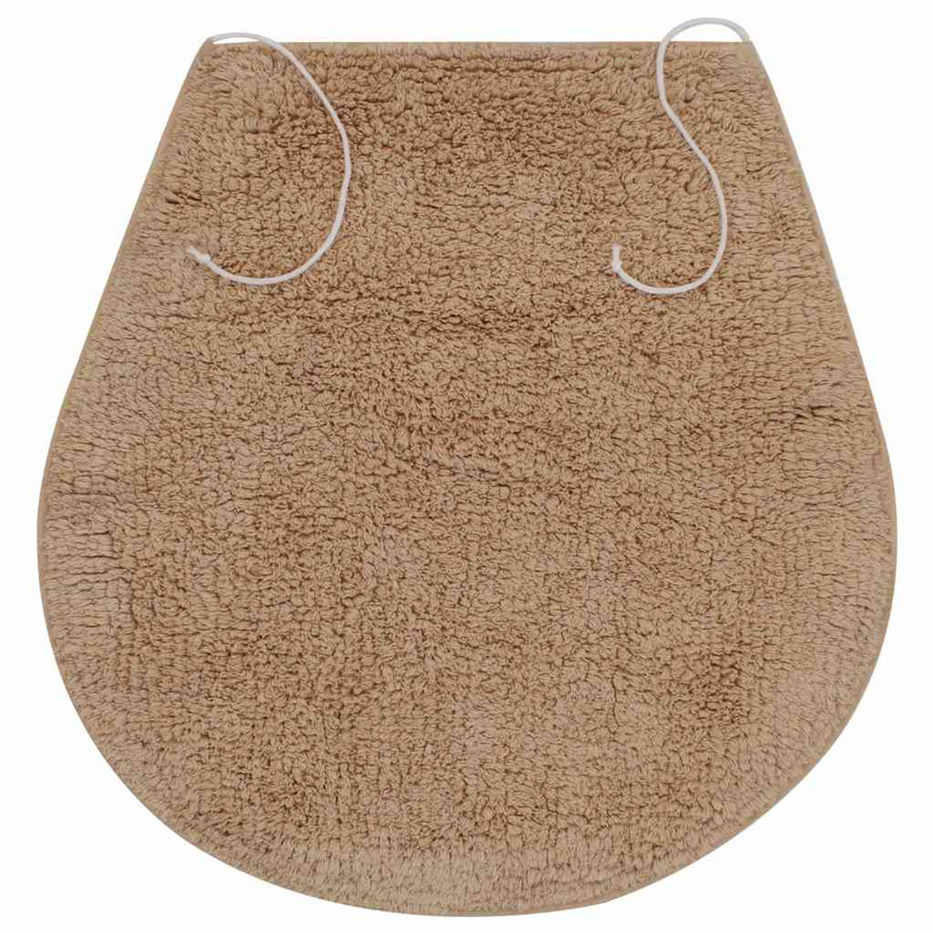 Bathroom Mat Cotton Beige 78 x 50 cm Floor Mat Home Non Slip Bath Mats & Rugs