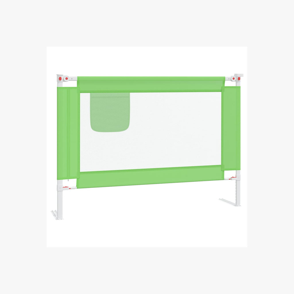 Toddler Safety Bed Rail Fabric (100% Polyester) Green 90 x 25 x 95 cm Bedguard