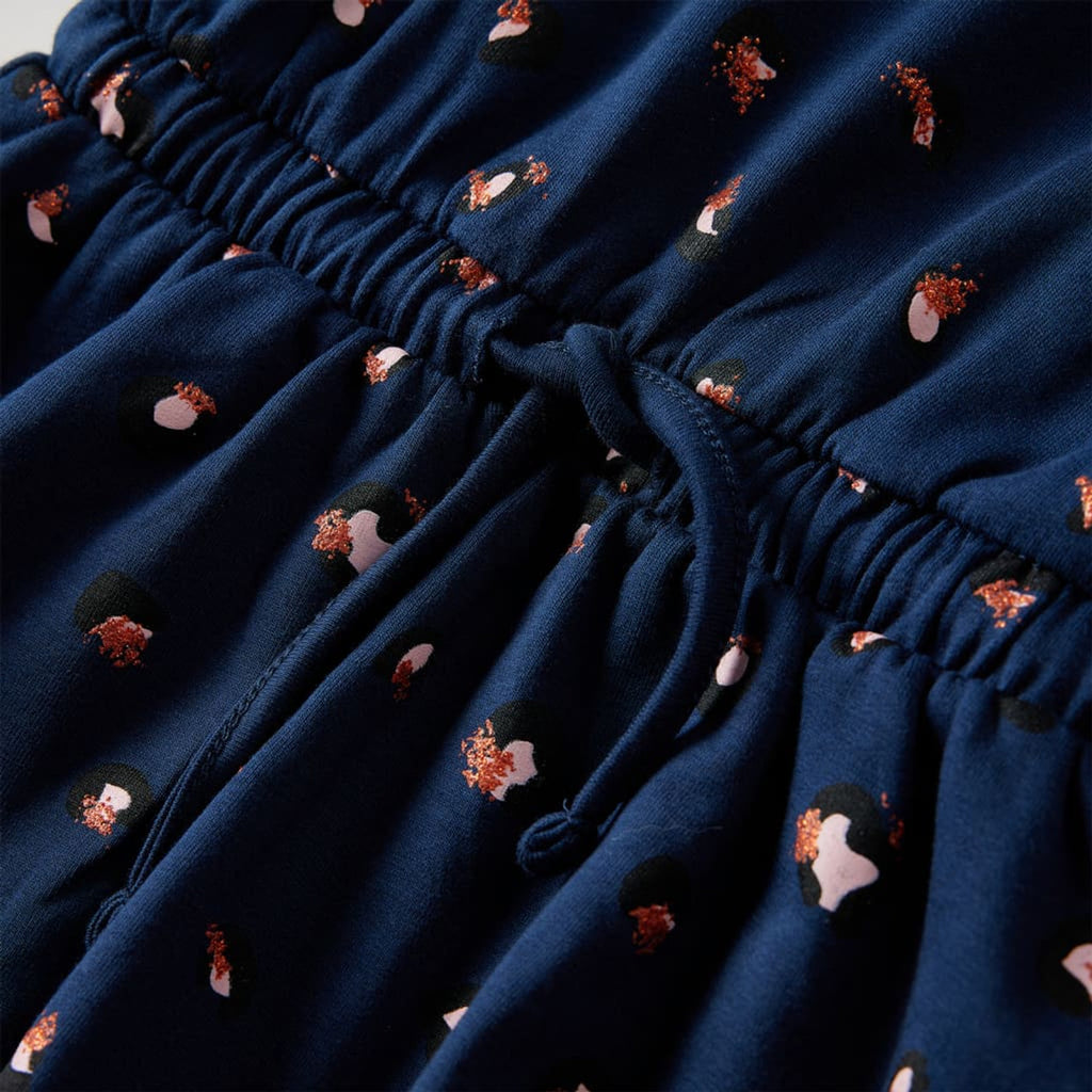 Dress Cotton Navy Blue 140 Kids' Dresses Kids' Dresse Kids'Dress Long 140