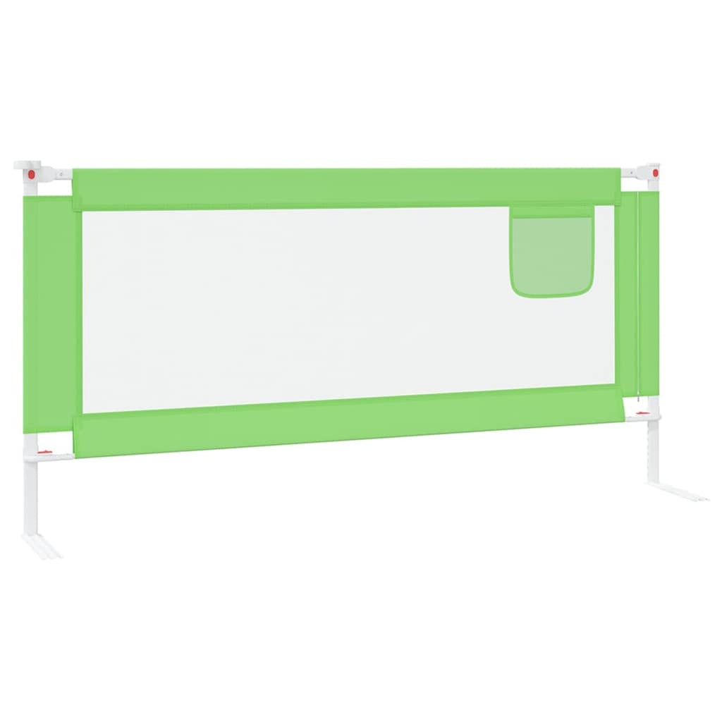 Toddler Safety Bed Rail Fabric (100% Polyester) Green 190 x 25 x 95 cm
