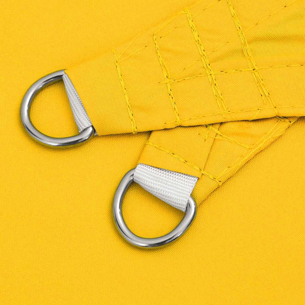 Sunshade Sail Oxford Fabric Yellow Water Resistant UV Resistant 350 x 450 cm