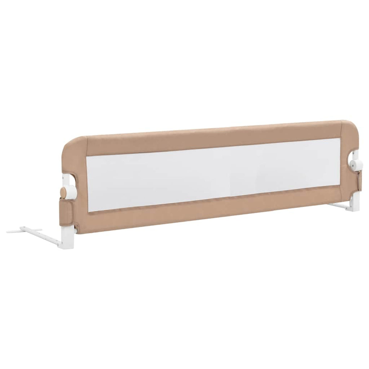 Toddler Safety Bed Rail Polyester Taupe 150 x 40.5 x 42 cm Child Bed Guard