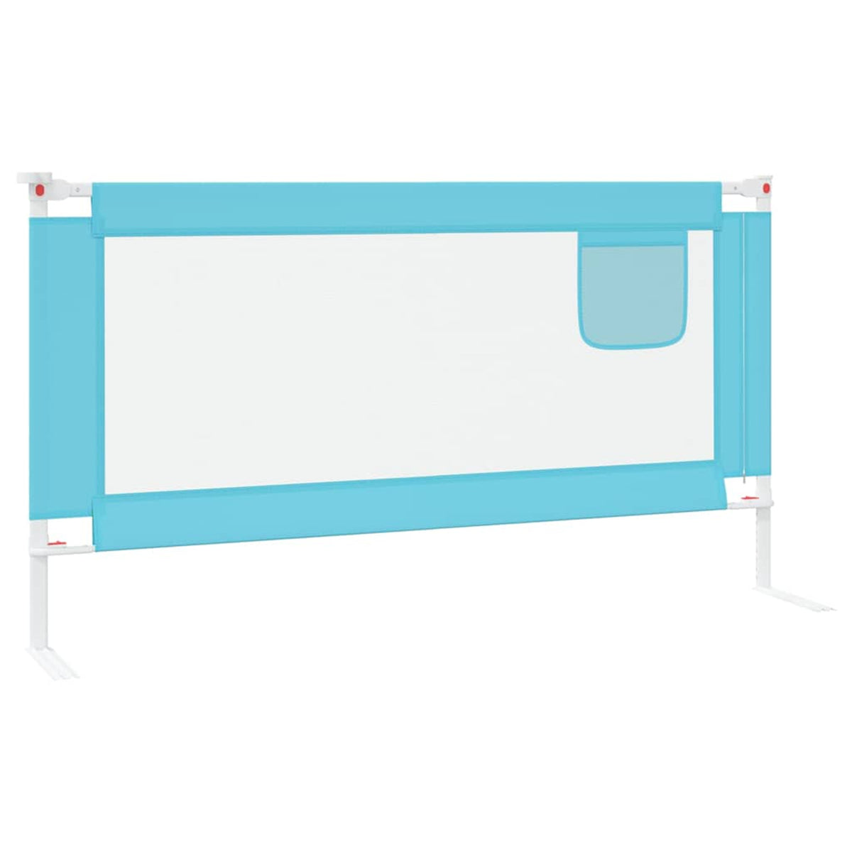 Toddler Safety Bed Rail Fabric (100% Polyester) Blue 160 x 25 x 95 cm Bedguard
