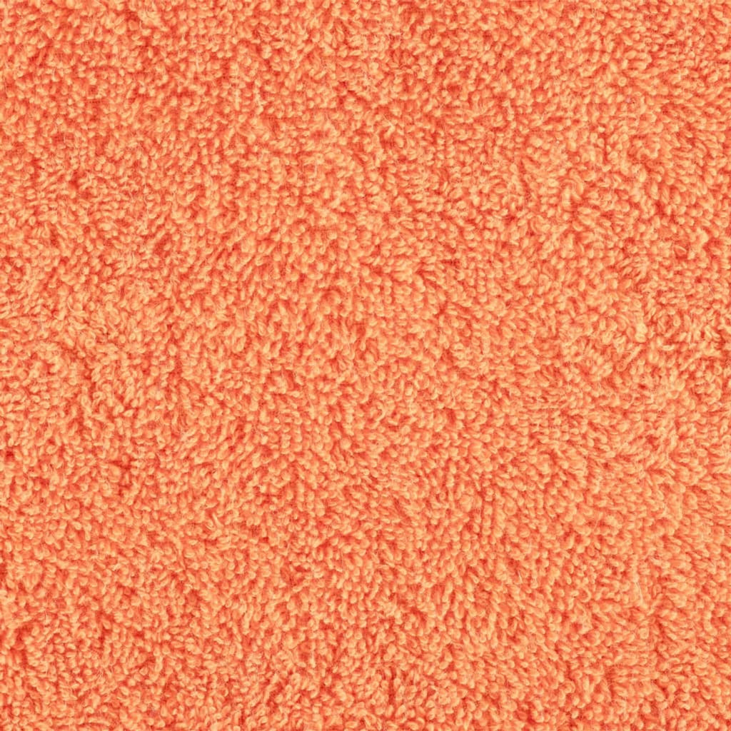 Towel Cotton Orange 50 x 30 cm Bathroom Bath Linen Home Towels 10 pcs Guest