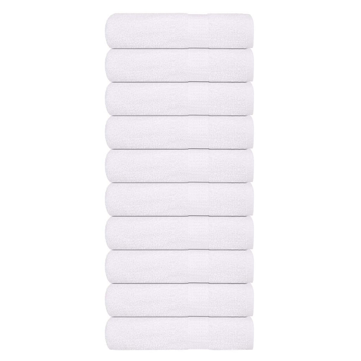 Towel Cotton White 100 x 50 cm Bathroom Bath Linen Home Towels 10 pcs Hand