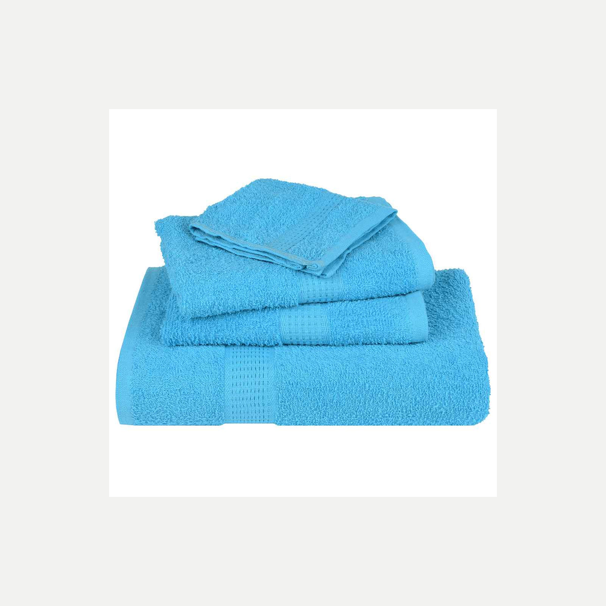 Towel Cotton Turquoise 200 x 80 cm Bathroom Bath Linen Home Towels 10 pcs