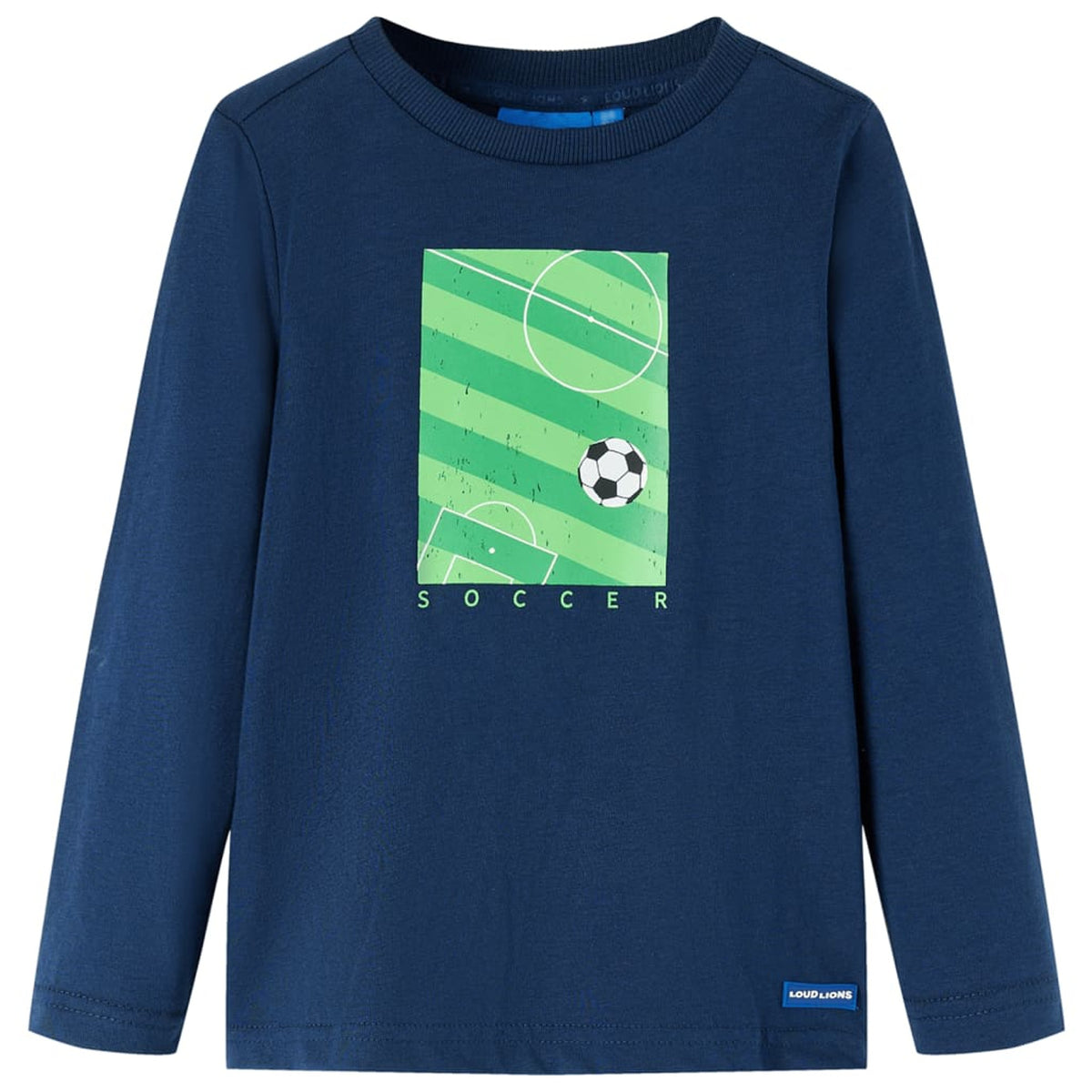 Kids T-Shirt Cotton Navy Blue 116 Children's Top Kids Clothing Kids Wear Long