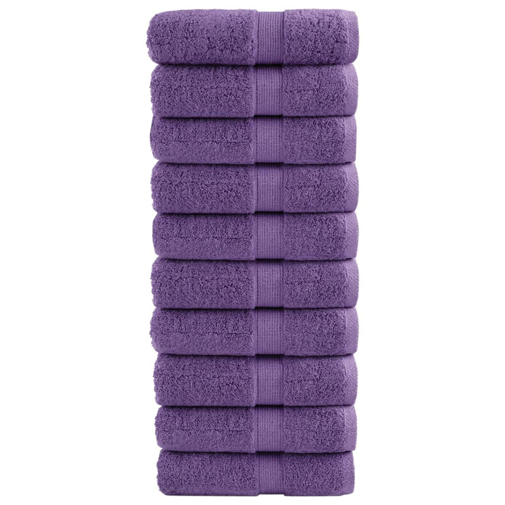 Towel Cotton Purple 30 x 30 cm Bathroom Bath Linen Home Towels 10 Variant 2