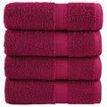 Towel Cotton Bordeaux 50 x 30 cm Bathroom Bath Linen Home Towels 4 Variant 2
