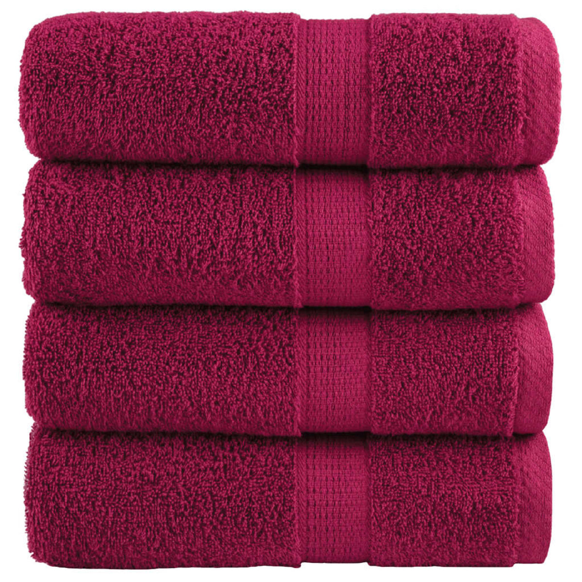 Towel Cotton Bordeaux 50 x 30 cm Bathroom Bath Linen Home Towels 4 Variant 2