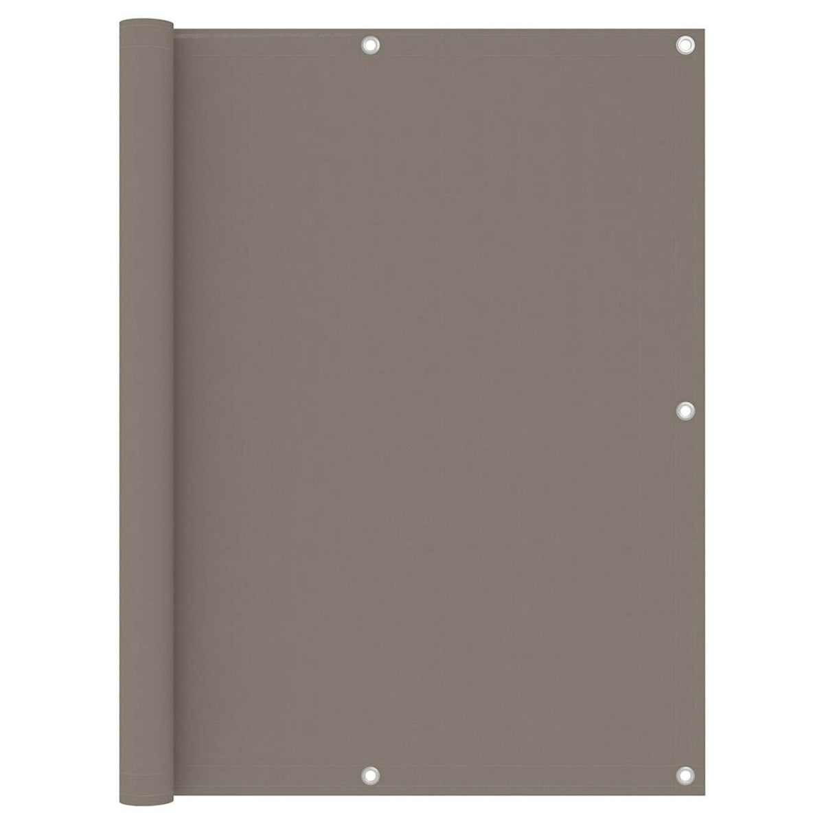 Balcony Screen Oxford Fabric Taupe Waterproof UV Resistant 120 x 500 cm