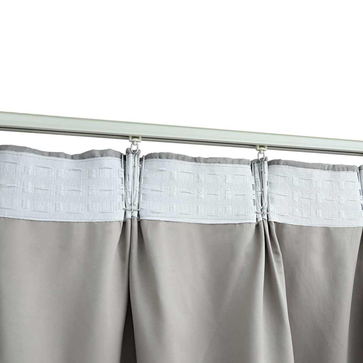 Blackout Curtain Polyester Grey 140 x 225 cm Window Dressing Home Variant 4