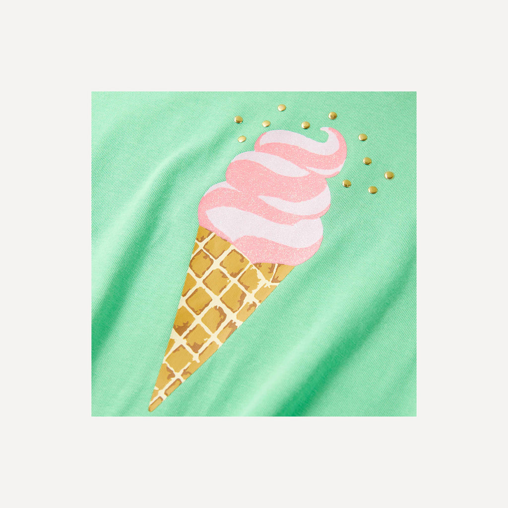 Kids T-Shirt Cotton Light Green 104 Children's Top Kids Clothing Variant 2