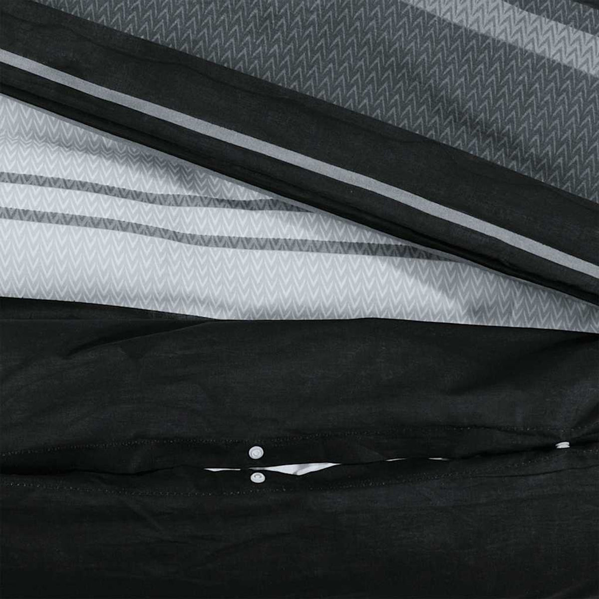 Duvet Cover Cotton Black 200 x 140 cm Bedding Bed Linen Bedroom Variant 5