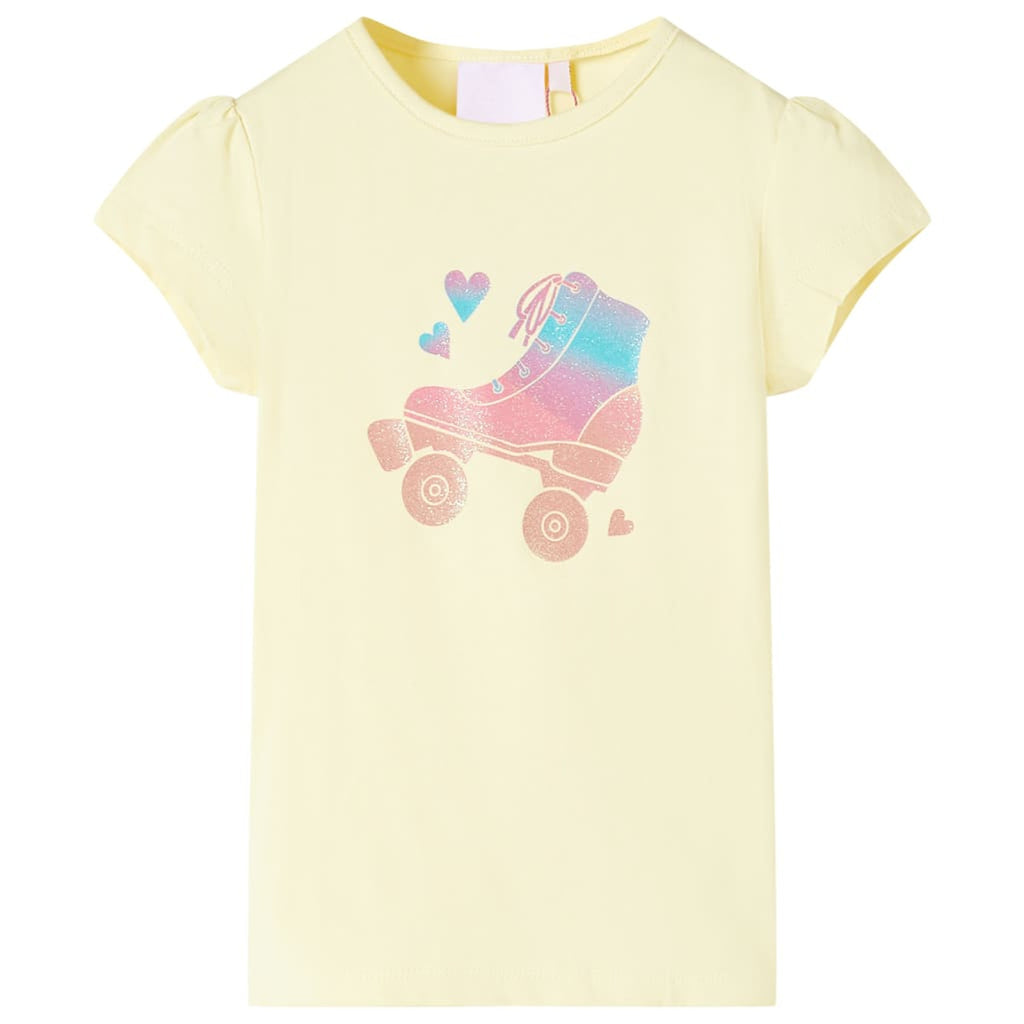 Kids T-Shirt Cotton Soft Yellow 92 Children's Top Kids Clothing Kids Wear 92