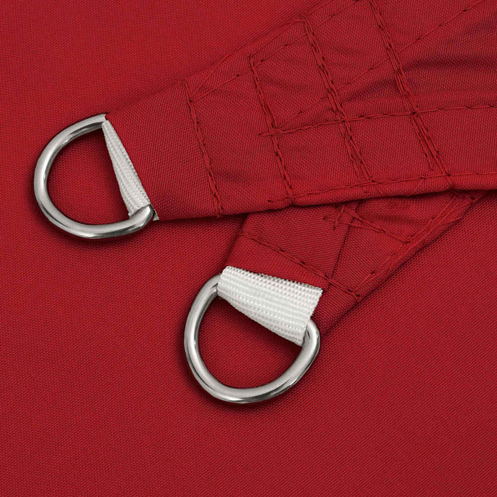 Sunshade Sail Oxford Fabric Red Water Resistant UV Resistant 250 x 500 cm
