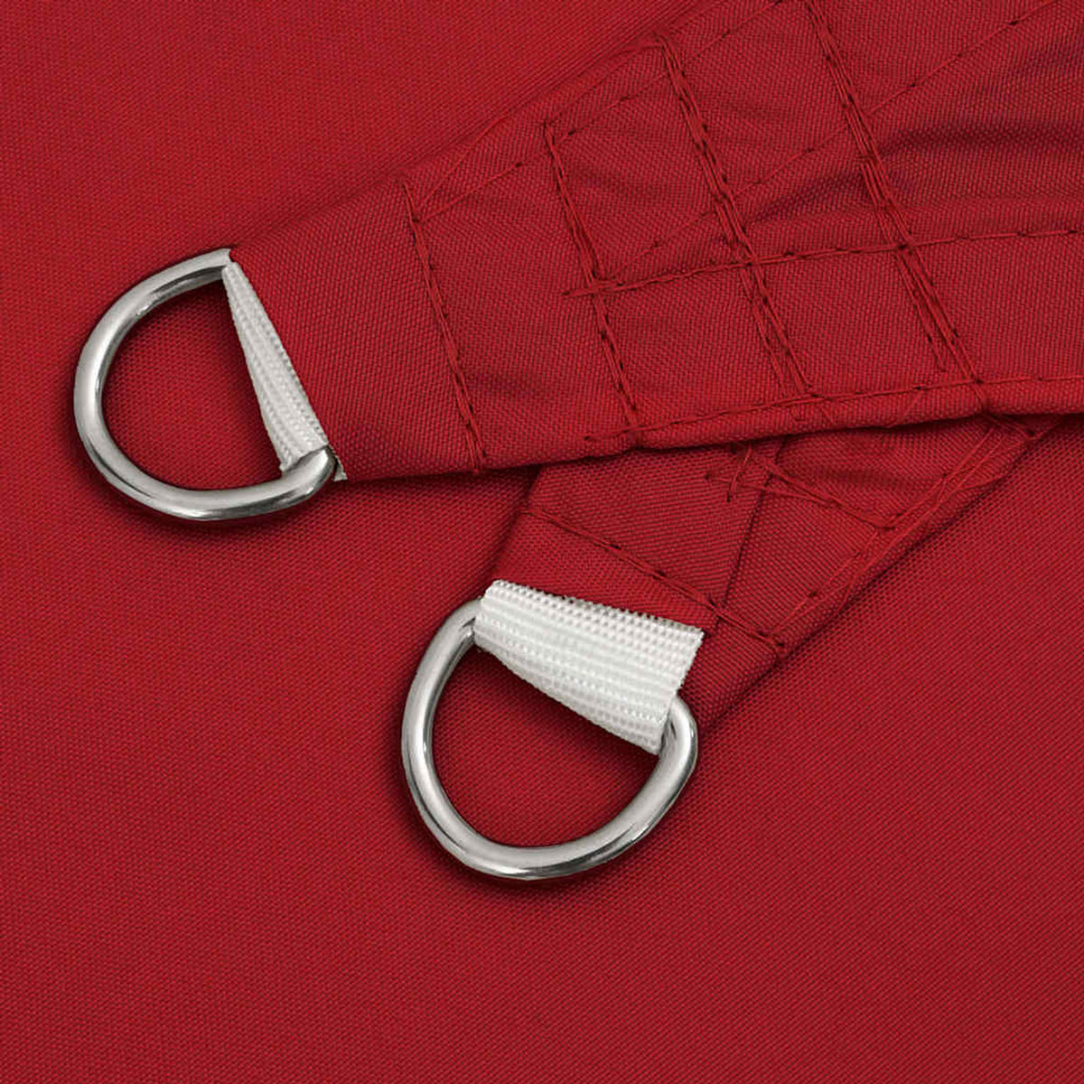 Sunshade Sail Oxford Fabric Red Water Resistant UV Resistant 250 x 500 cm