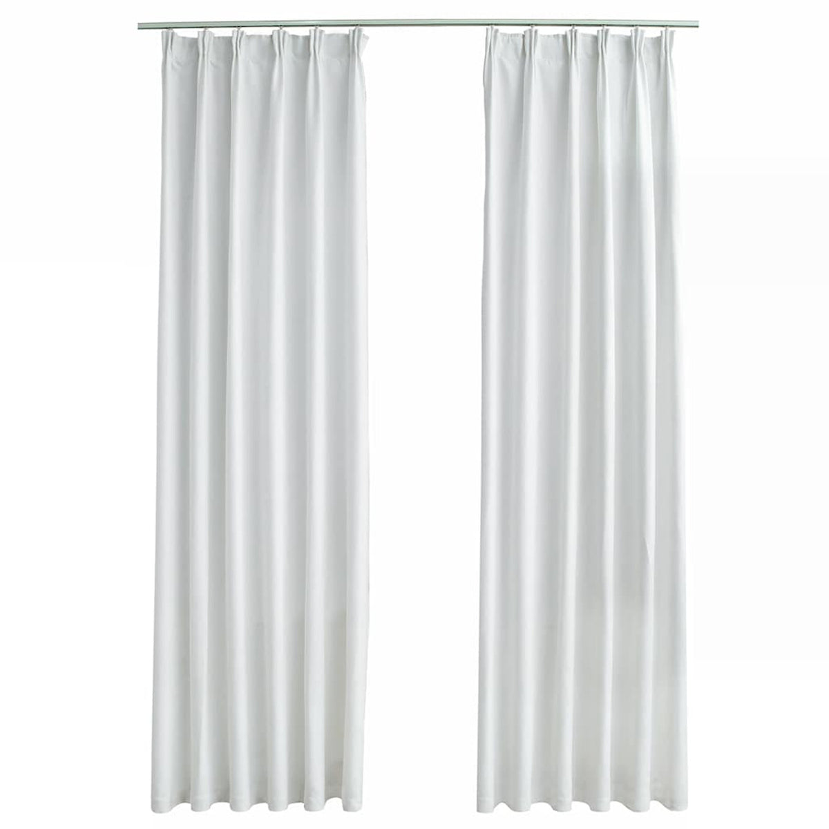 Blackout Curtain Polyester Off White 140 x 245 cm Window Dressing Variant 2
