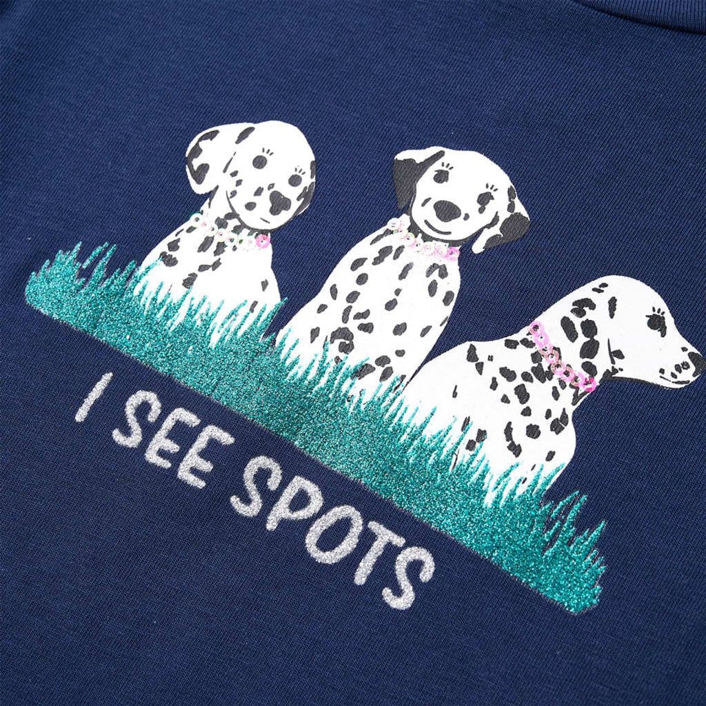 Kids T-Shirt Cotton Navy Blue 116 Children's Top Kids Clothing Kids Wear 116