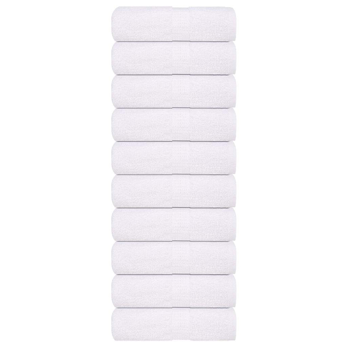 Towel Cotton White 50 x 30 cm Bathroom Bath Linen Home Towels 10 pcs Guest