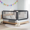 Toddler Safety Bed Rail Dark Fabric (100% Polyester) Dark Grey 180 x 25 x 95