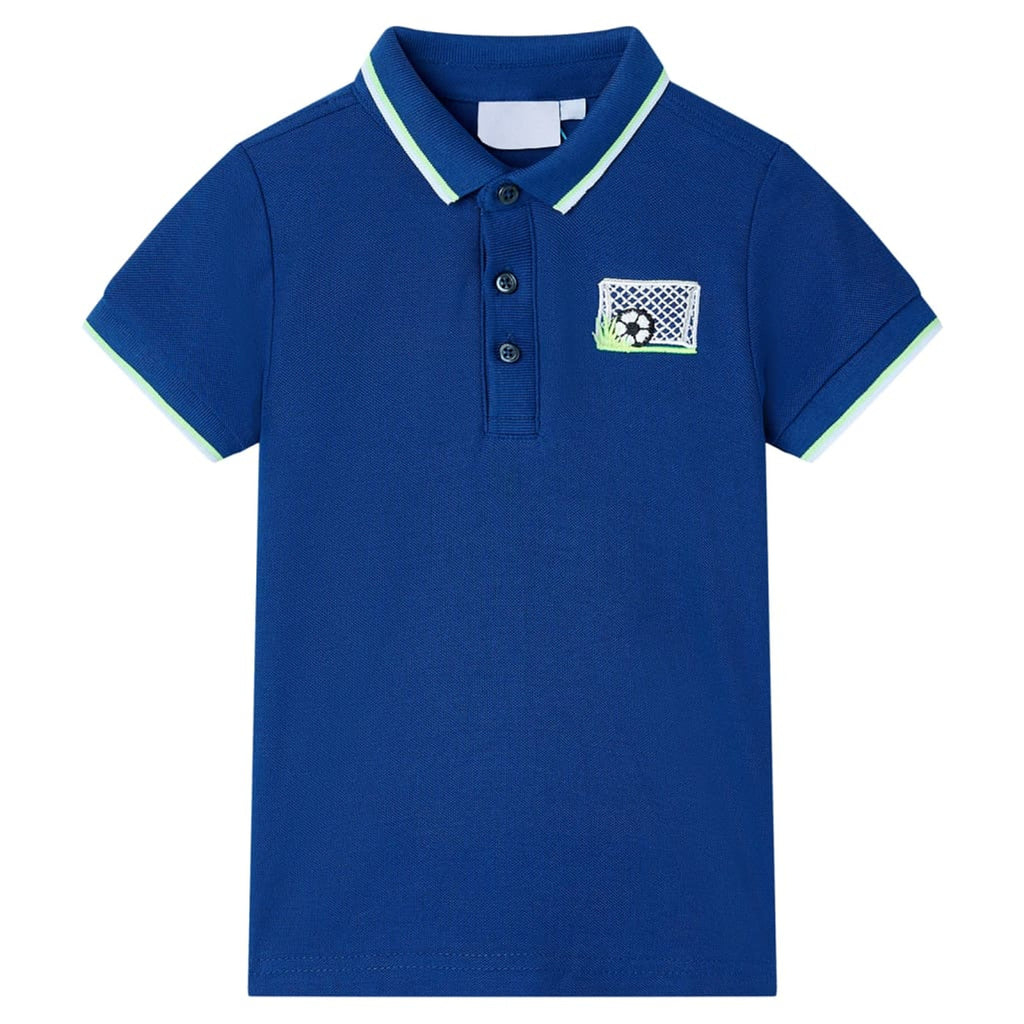 Kids'Polo Shirt Dark Cotton Dark Blue 140 Kids Clothing Children's Variant 3