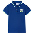 Kids'Polo Shirt Dark Cotton Dark Blue 140 Kids Clothing Children's Variant 3