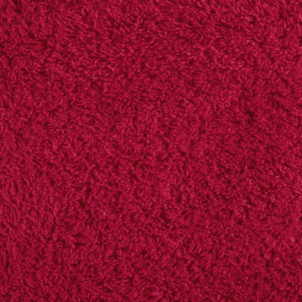Towel Cotton Red 200 x 100 cm Bathroom Bath Linen Home Towels 10 pcs SOLUND