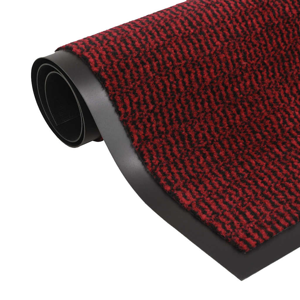 Dust Control Mat Rectangular Tufted Tufted Fabric With A Flexibl Red Variant 5