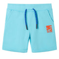 Shorts Cotton Aqua 128 Kids' Bottoms Kids' Bottom Kids'Shorts Drawstring 128