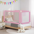 Toddler Safety Bed Rail Fabric (100% Polyester) Pink 150 x 25 x 95 cm Bedguard